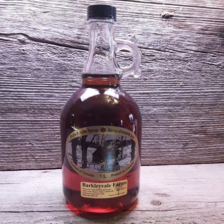 1L Glass Jug of 100% Pure Canadian Maple Syrup