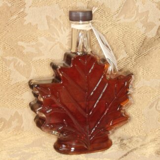 Fancy Glass Leaf Shape 250 ml Maple Syrup