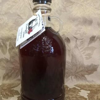 500 ml Glass Jug with Embossed Leaf Maple Syrup